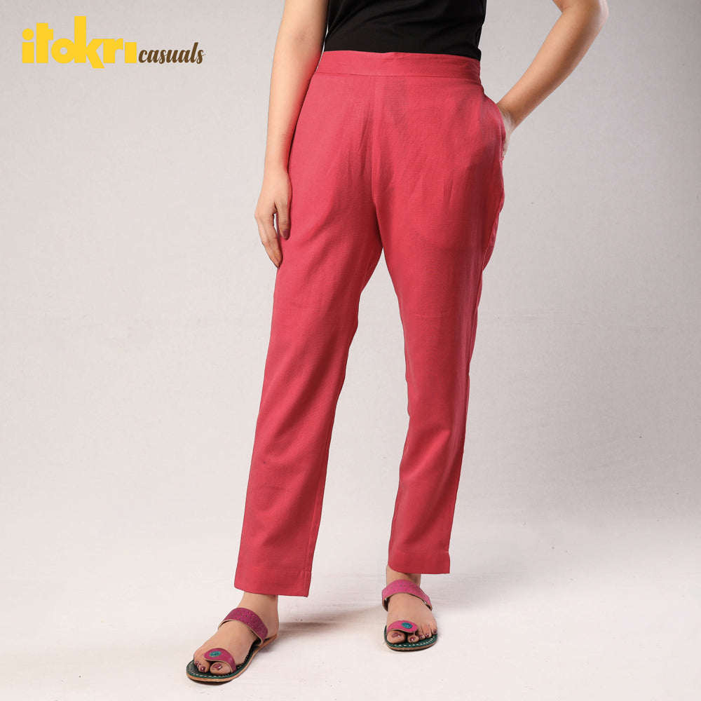 Buy iTokri Casuals - Flex Cotton Tapered Casual Pant for Women