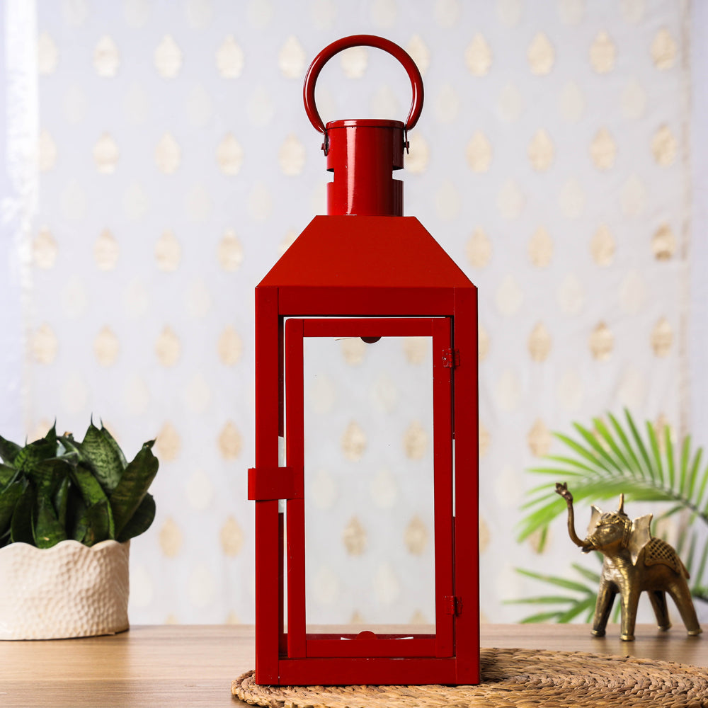 Decorative Handmade Hanging Iron Lantern (Medium)