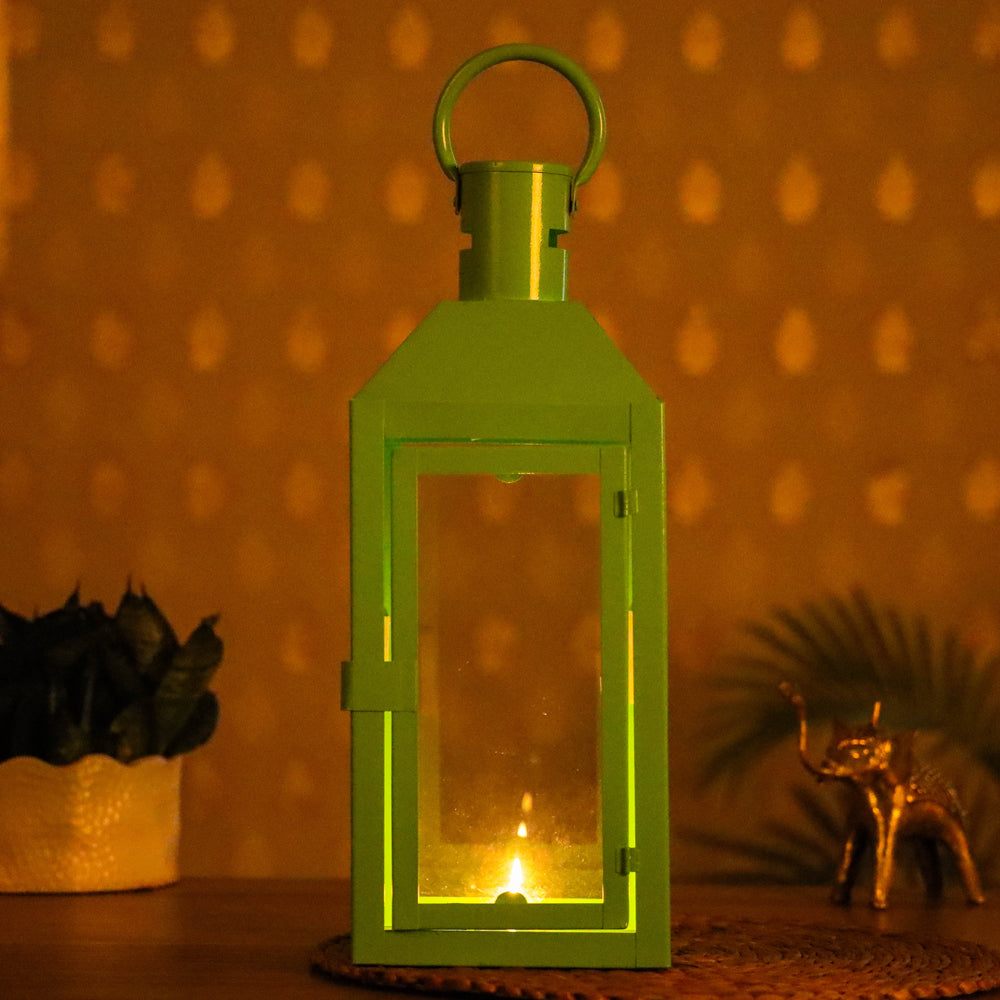 Decorative Handmade Hanging Iron Lantern (Medium)