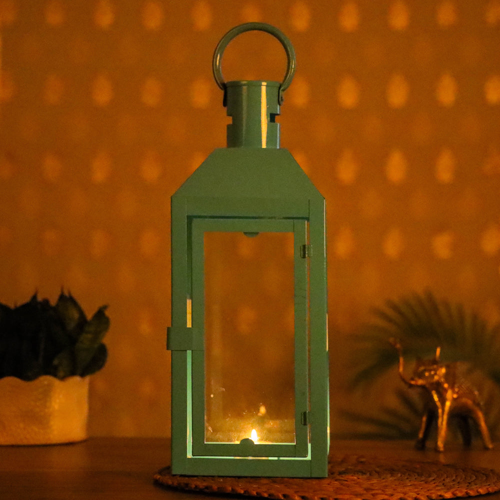 Decorative Handmade Hanging Iron Lantern (Medium)