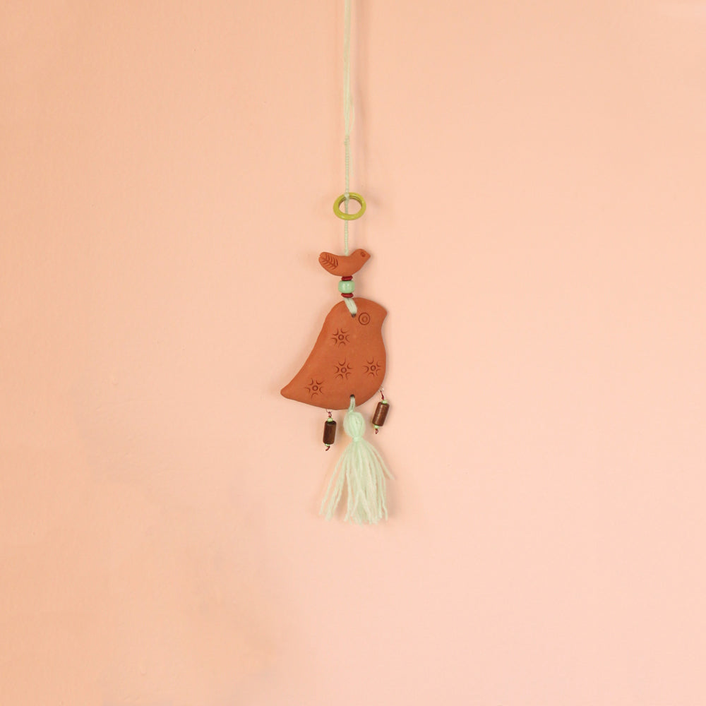 Terracotta Clay Handmade Car Hanging