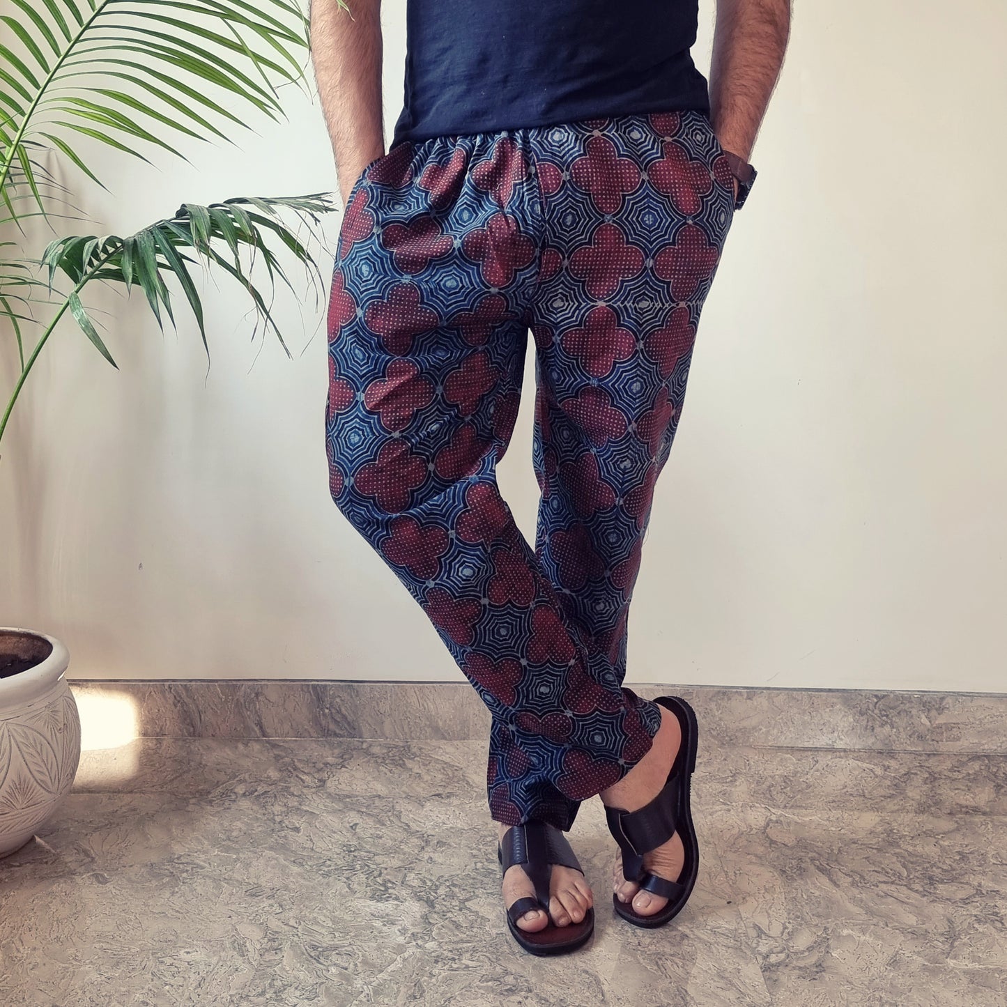 Ajrakh Block Printed Men’s Pyjama