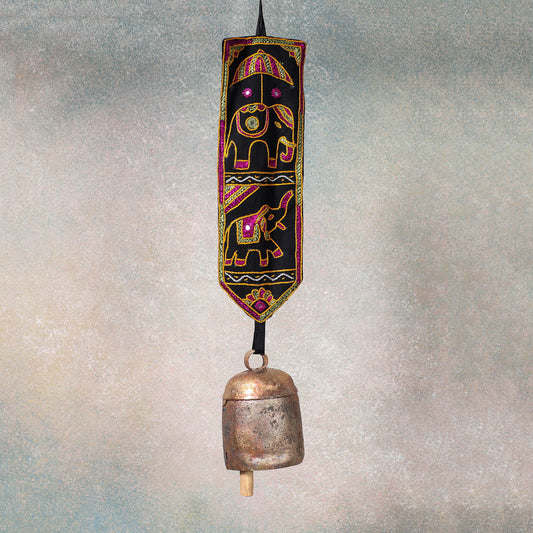 Kutch Embroidery Copper Coated Bell (L - 20)
