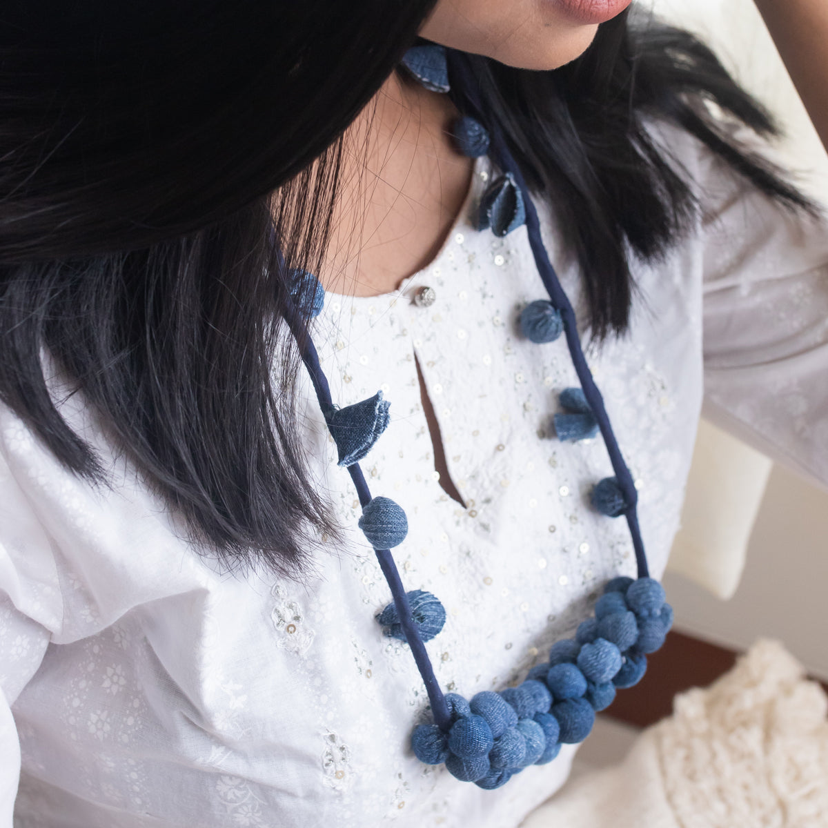 Upcycled Jeans Necklace