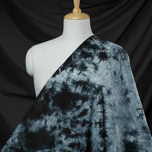 Grey - Shibori Tie-Dye Pure Cotton Fabric