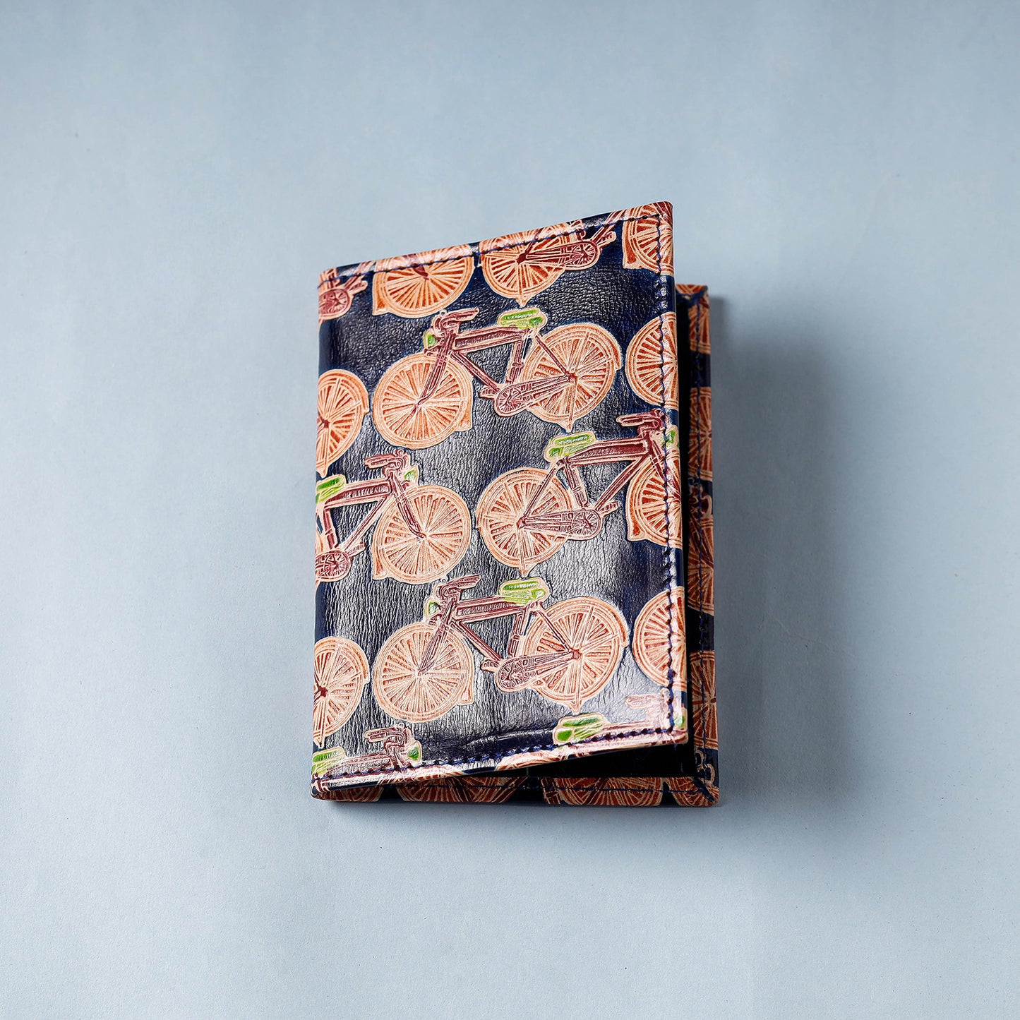 Handcrafted Embossed Leather Passport Cover