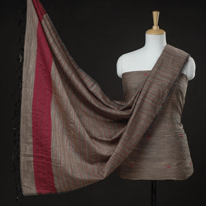 2pc Phulia Jacquard Weaving Handloom Cotton Suit Material Set