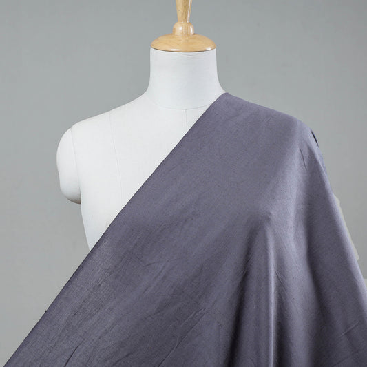 Grey Prewashed Plain Dyed Cotton Fabric