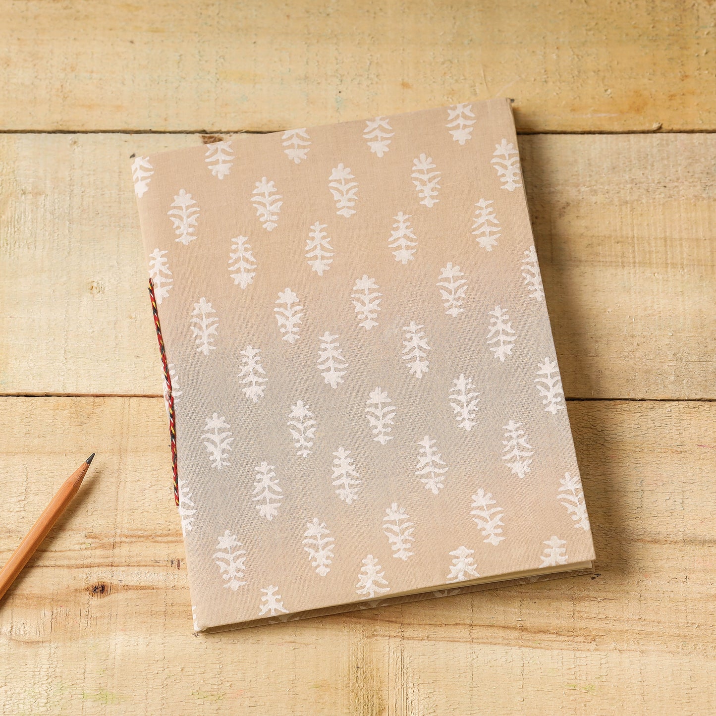 Sanganeri Fabric Cover Handmade Paper Notebook