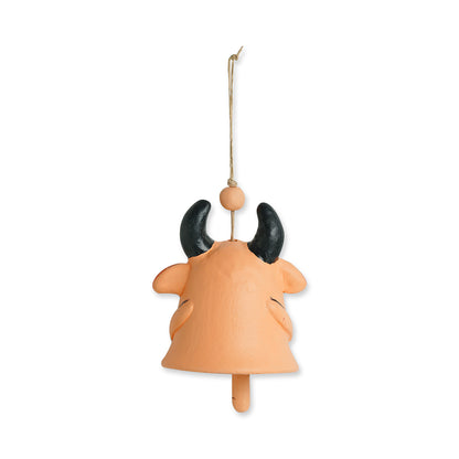 'Bovine Melody'  Handmade & Handpainted Terracotta Decorative Hanging & Wind Chime