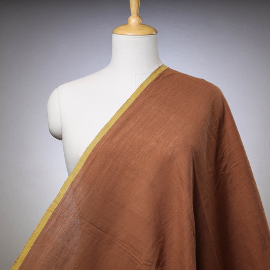 Katha Brown - Malkha Pure Handloom Cotton Natural Dyed Fabric
