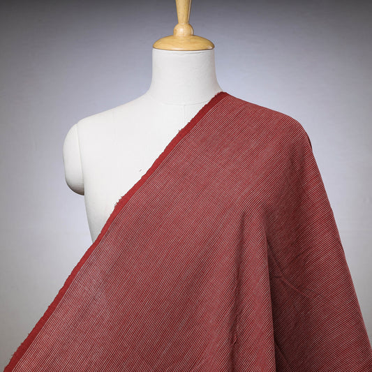Alizarin Red - Malkha Pure Handloom Cotton Natural Dyed Fabric