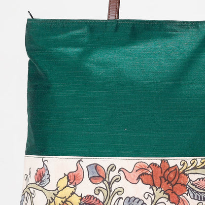 Shoulder Bag - Handpainted Kalamkari Natural Dyed Ghicha Silk