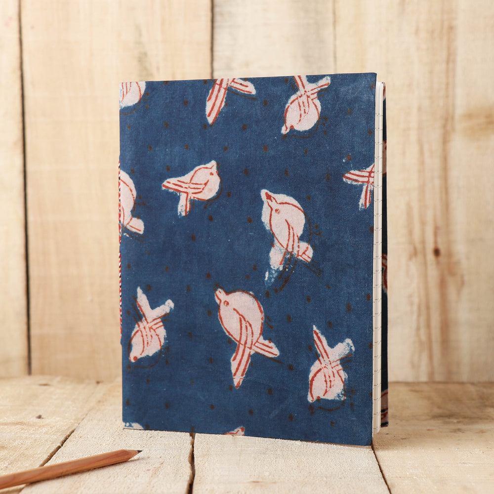 Buy Art Block Print Fabric Cover Handmade Paper Notebook Online at iTokri.com