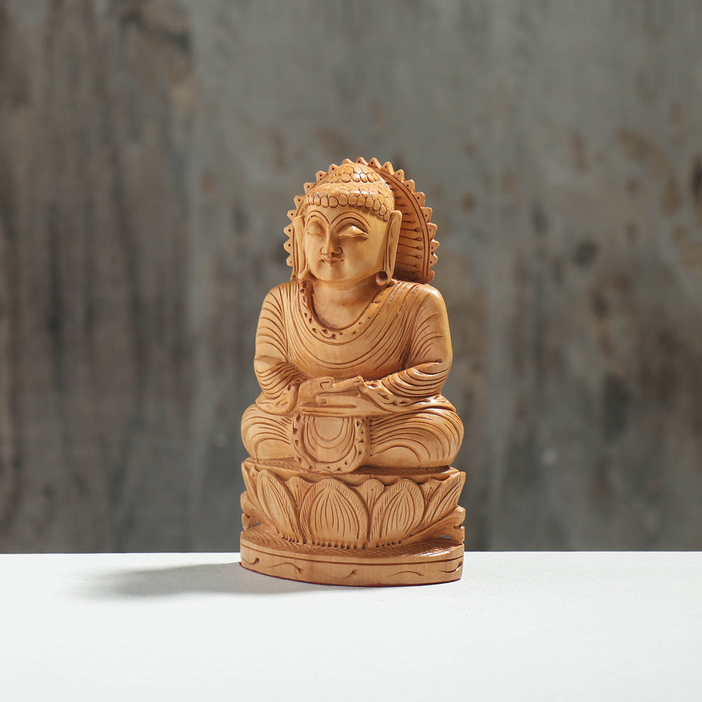Handcarved Kadam Wood Sculpture