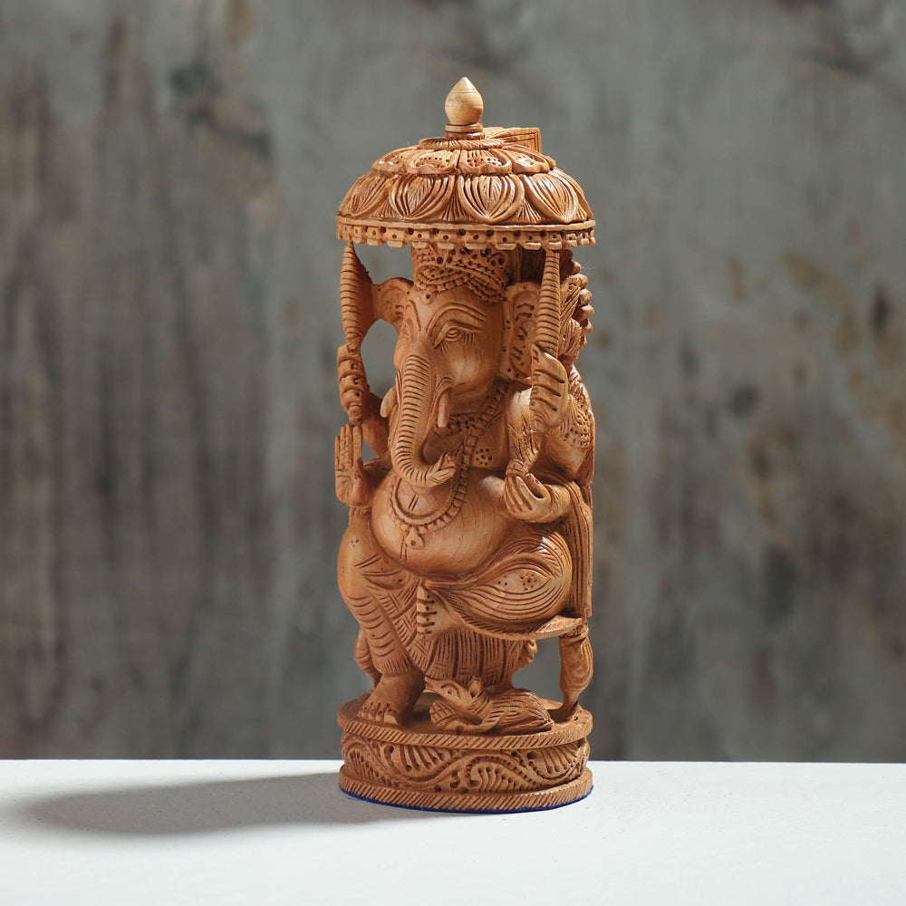 Handcarved Kadam Wood Sculpture