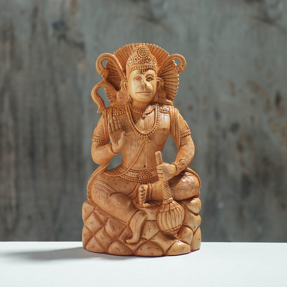 Handcarved Kadam Wood Sculpture