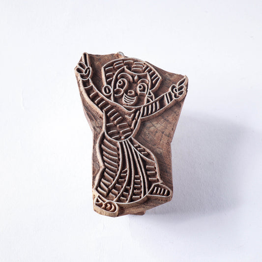 hand carved wood block