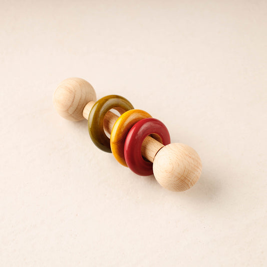 Dumbbell Rattle - Channapatna Handmade Wooden Toy