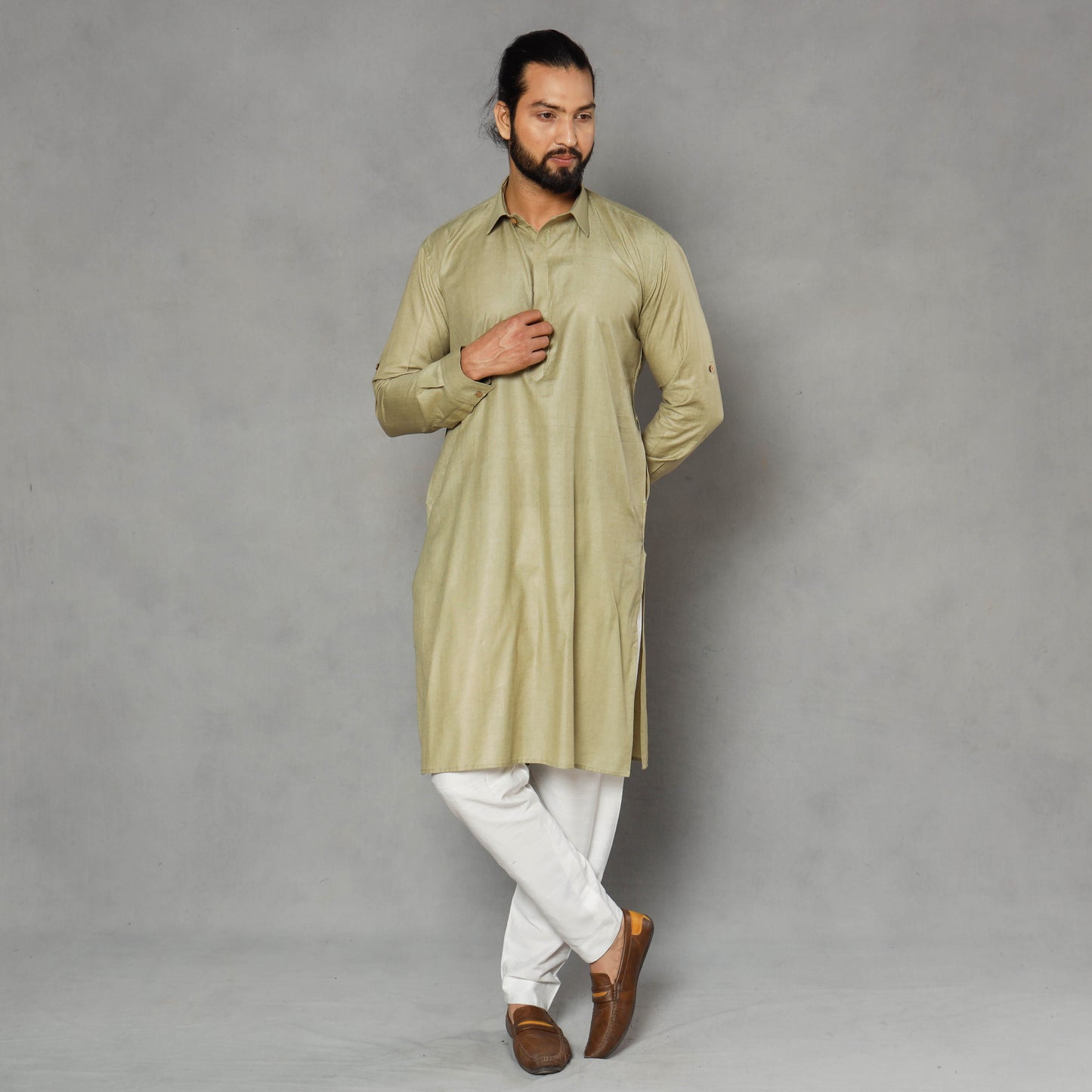 Plain Men Pathani Kurta