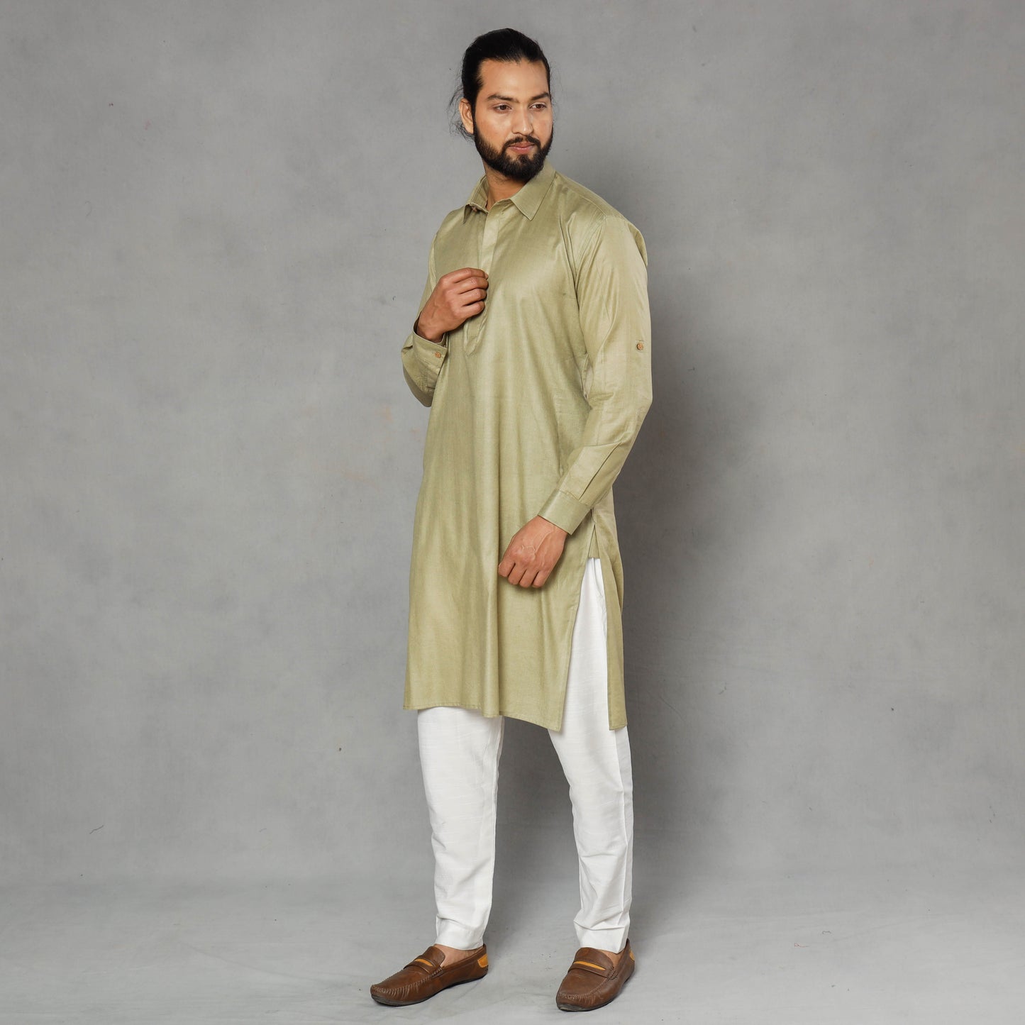 Plain Men Pathani Kurta