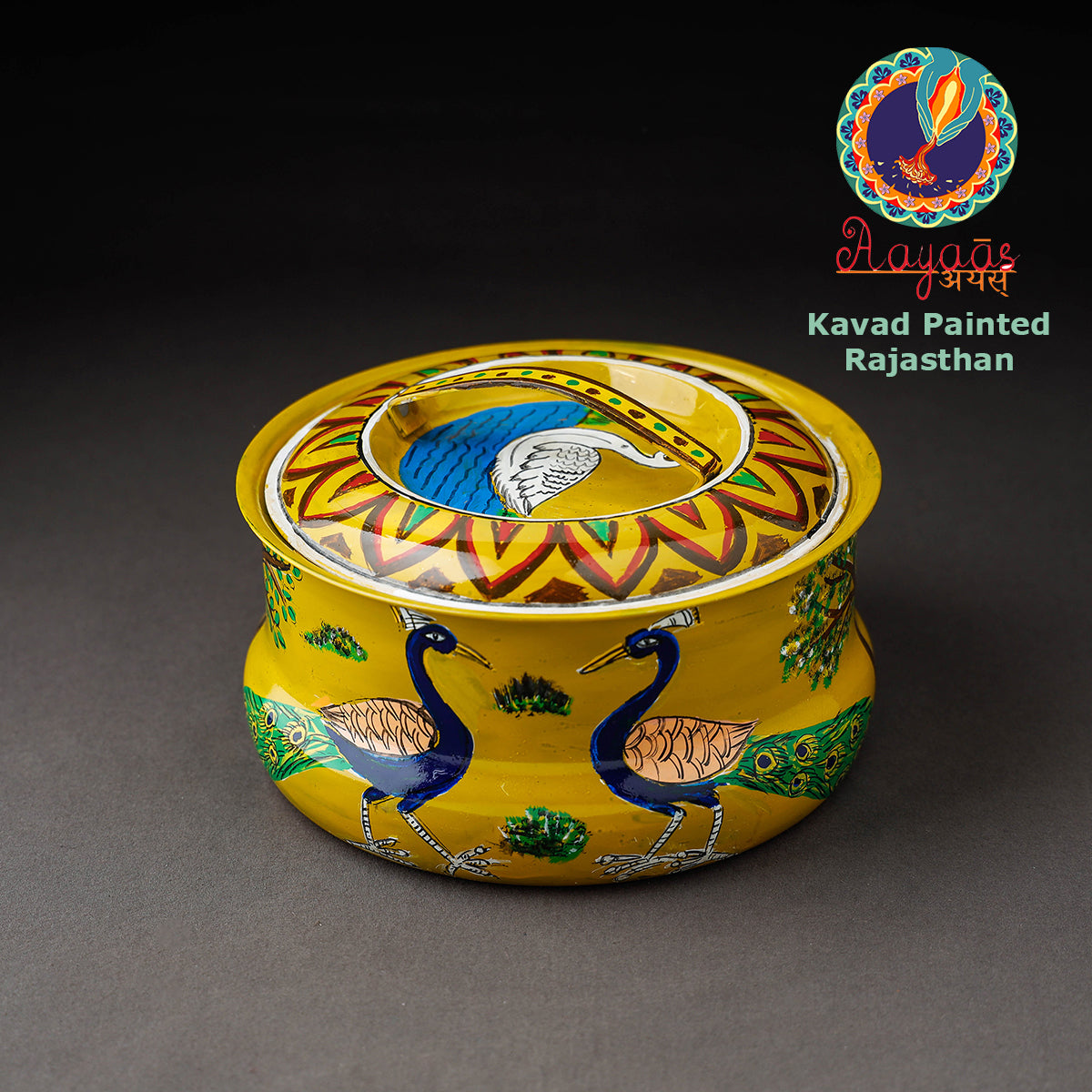 Kavad Handpainted Stainless Steel Casserole