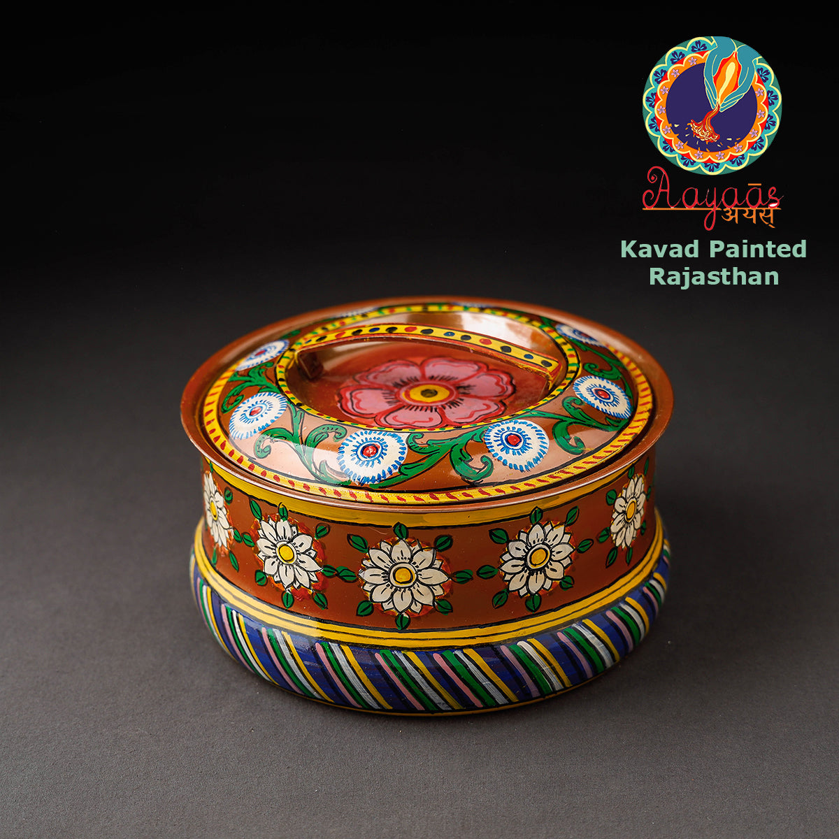 Kavad Handpainted Stainless Steel Casserole