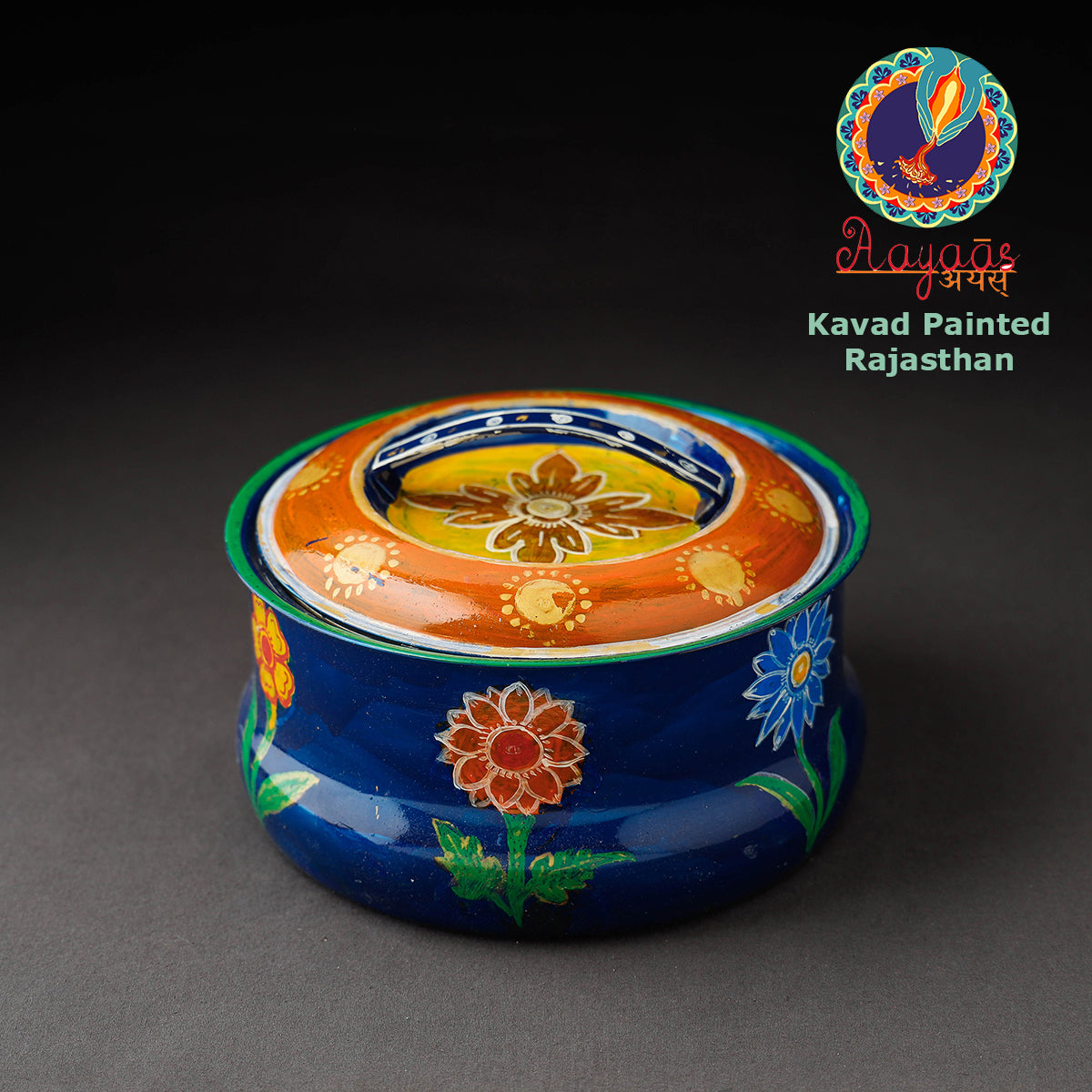 Kavad Handpainted Stainless Steel Casserole