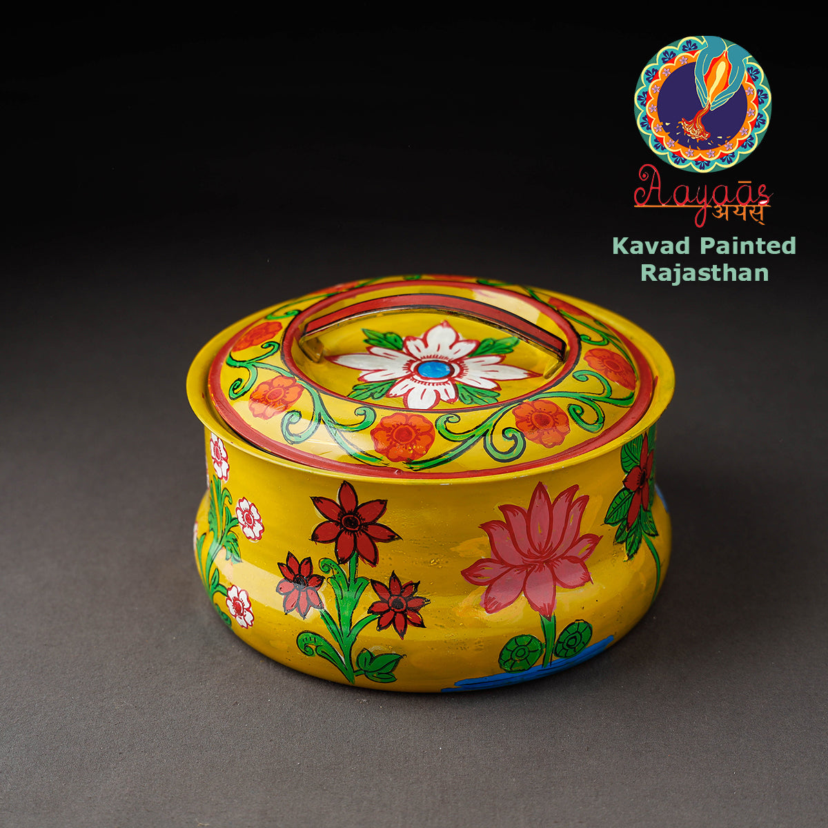 Kavad Handpainted Stainless Steel Casserole