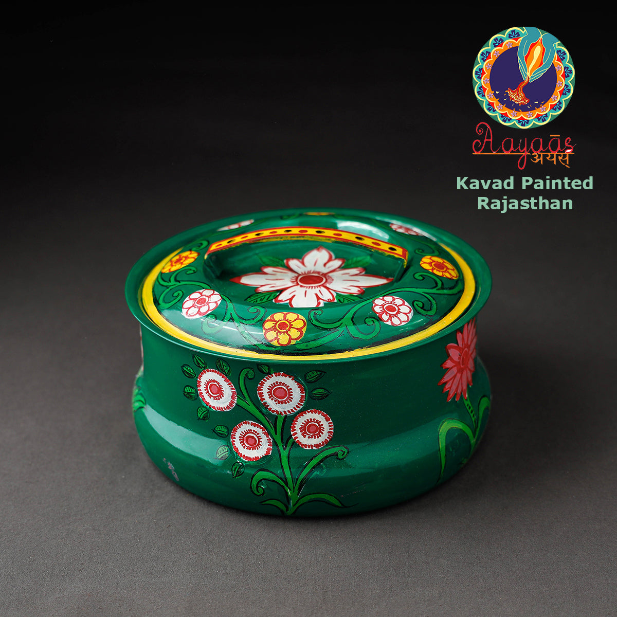 Kavad Handpainted Stainless Steel Casserole