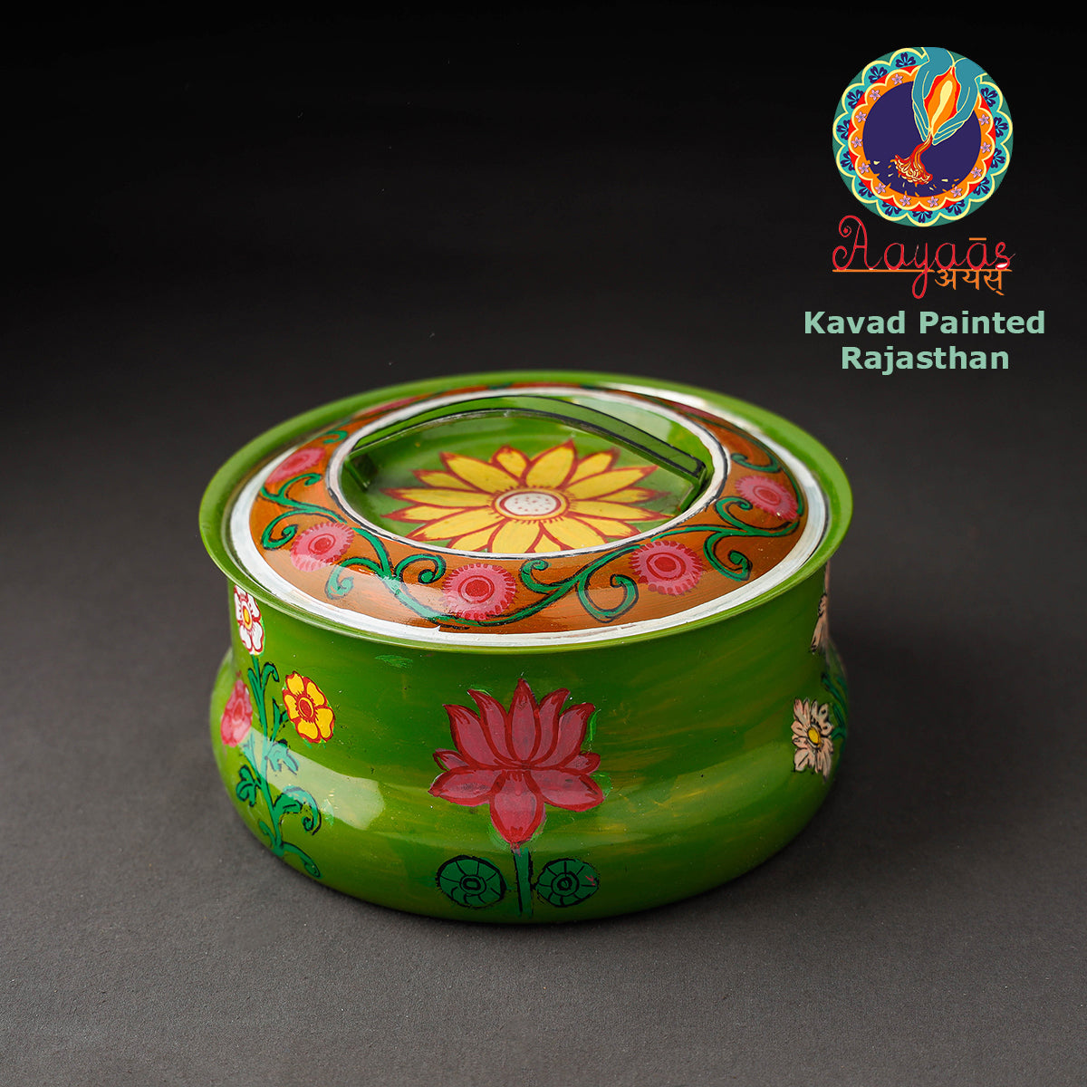 Kavad Handpainted Stainless Steel Casserole