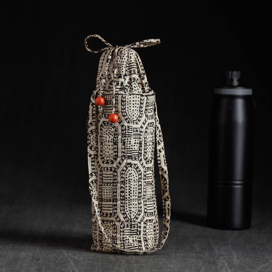 Block Printed Cotton 1L Water Bottle Cover