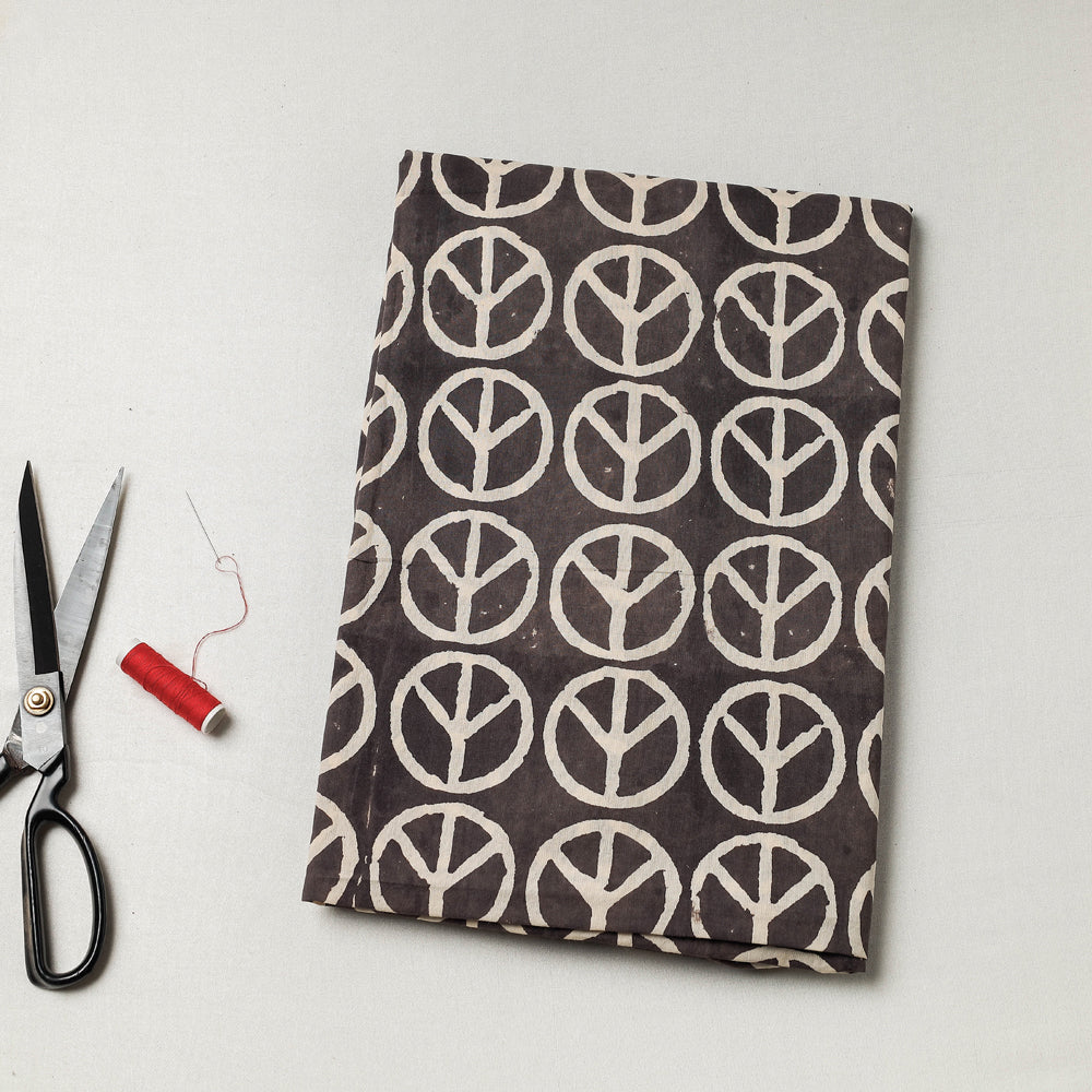 Bindaas Block Art Printed Cotton Natural Dyed Precut Fabric