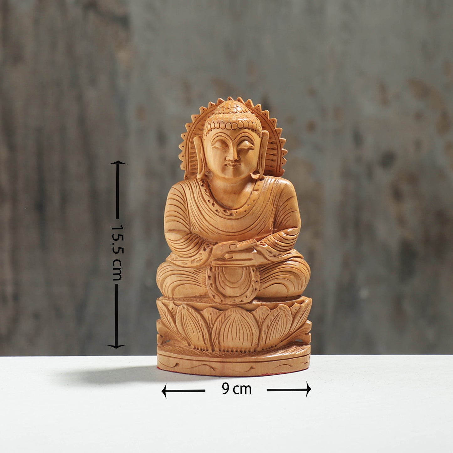 Handcarved Kadam Wood Sculpture