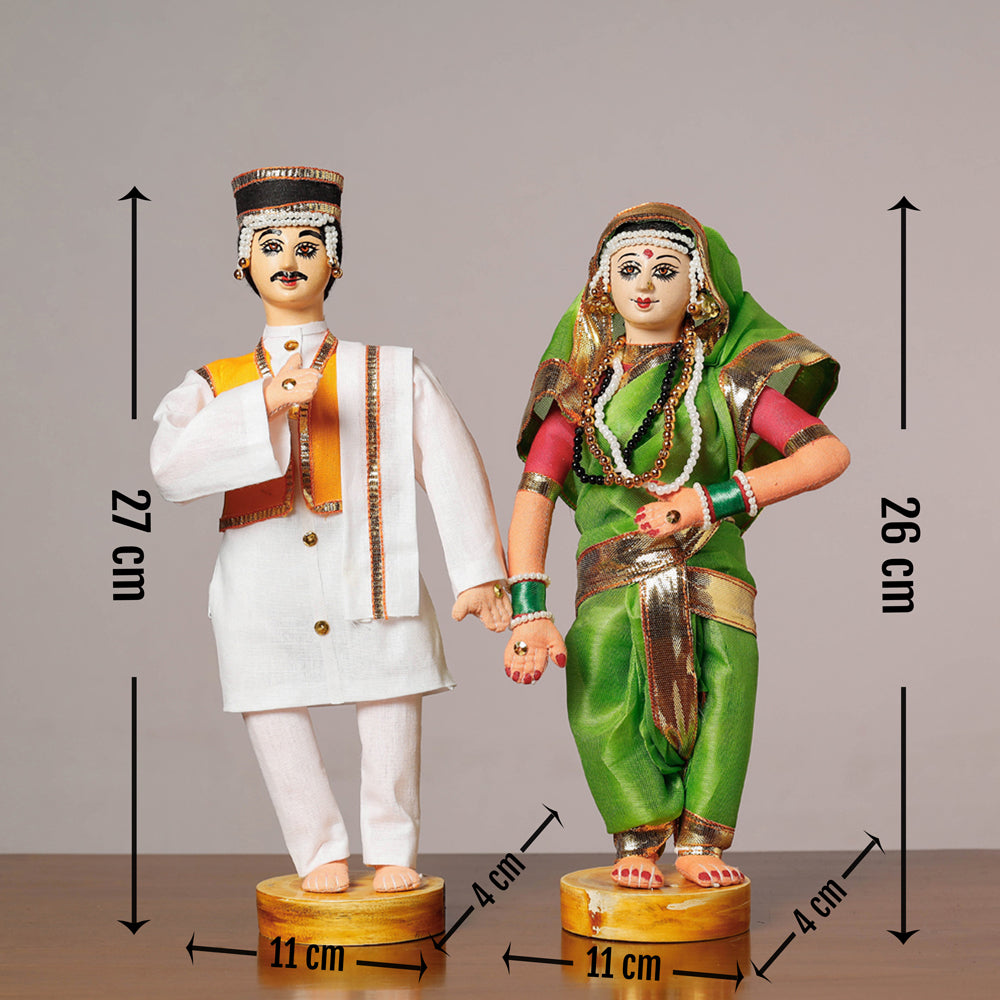 Maharashtrian Couple Dolls
