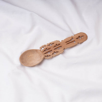 wooden serving spoon 
