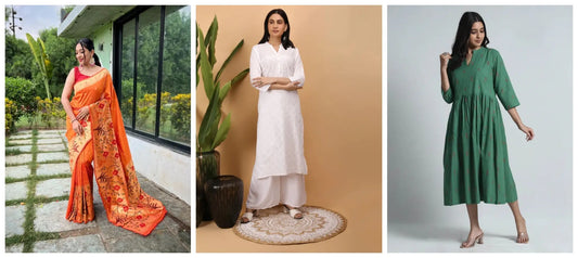 10 handmade sarees & dresses for republic day