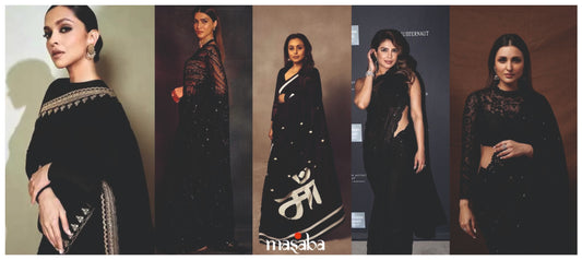 Glamorous in Black: 5  Bollywood Actresses Who Look Stunning in Black Sarees