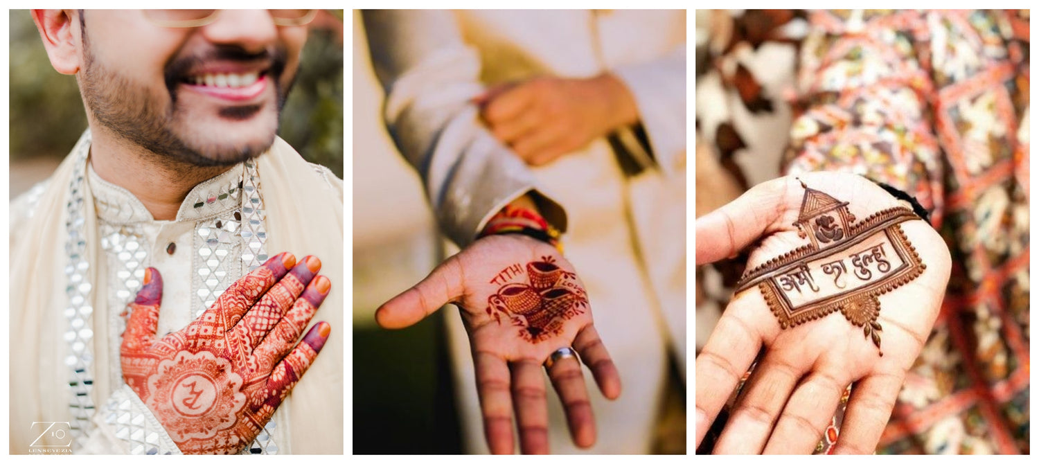 Mehandi Design's for Groom Picture Credit:- Pinterest