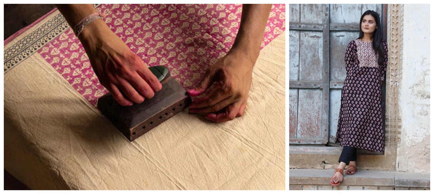 Bagh block printing