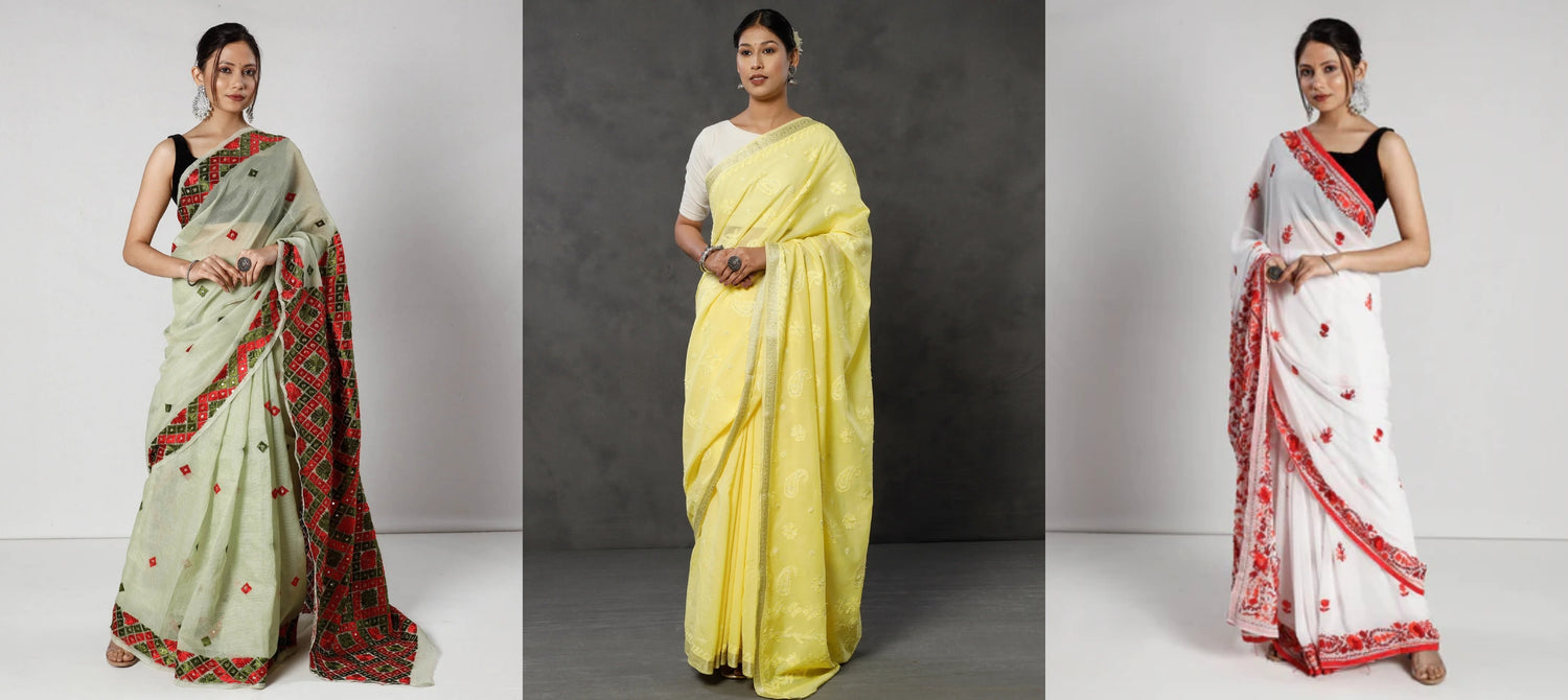 Summer Fashion: 7 Pastel Colour Saree Ideas for a Comfy Summer Soiree l  iTokri आई.टोकरी