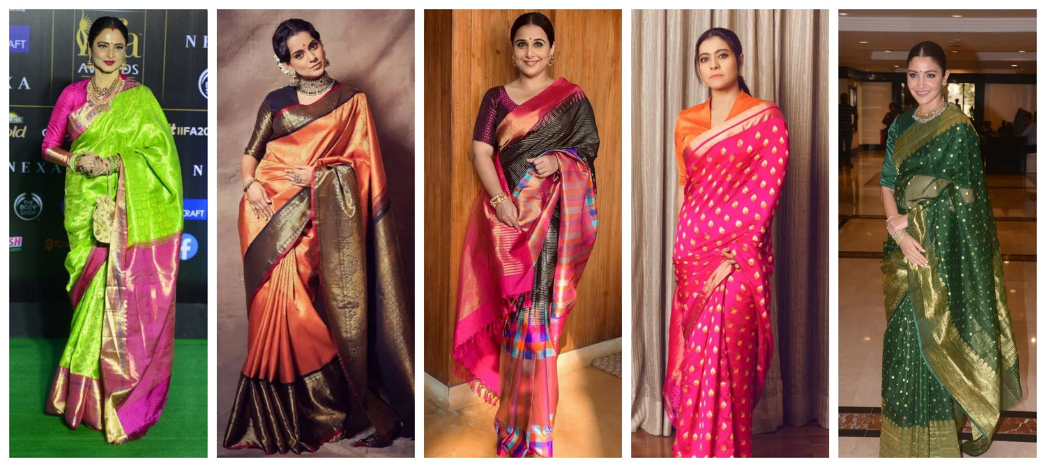 Bollywood Diva's in Silk sarees