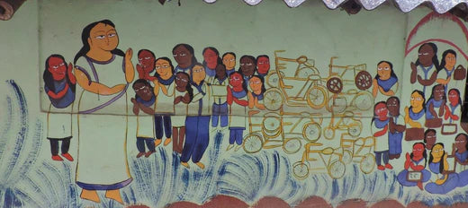 A mural in Naya Pingla. Credit: Srijita Datta