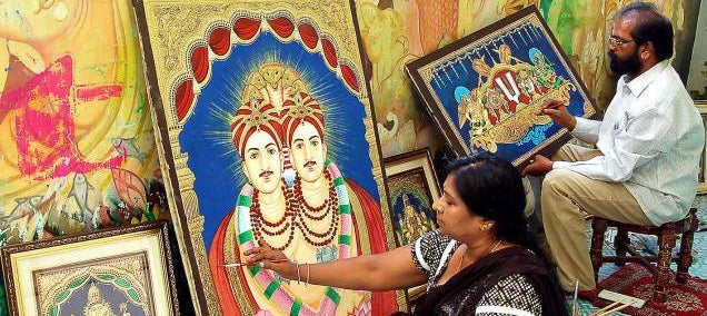 tanjore paintings (image credit:- AuthIndia)