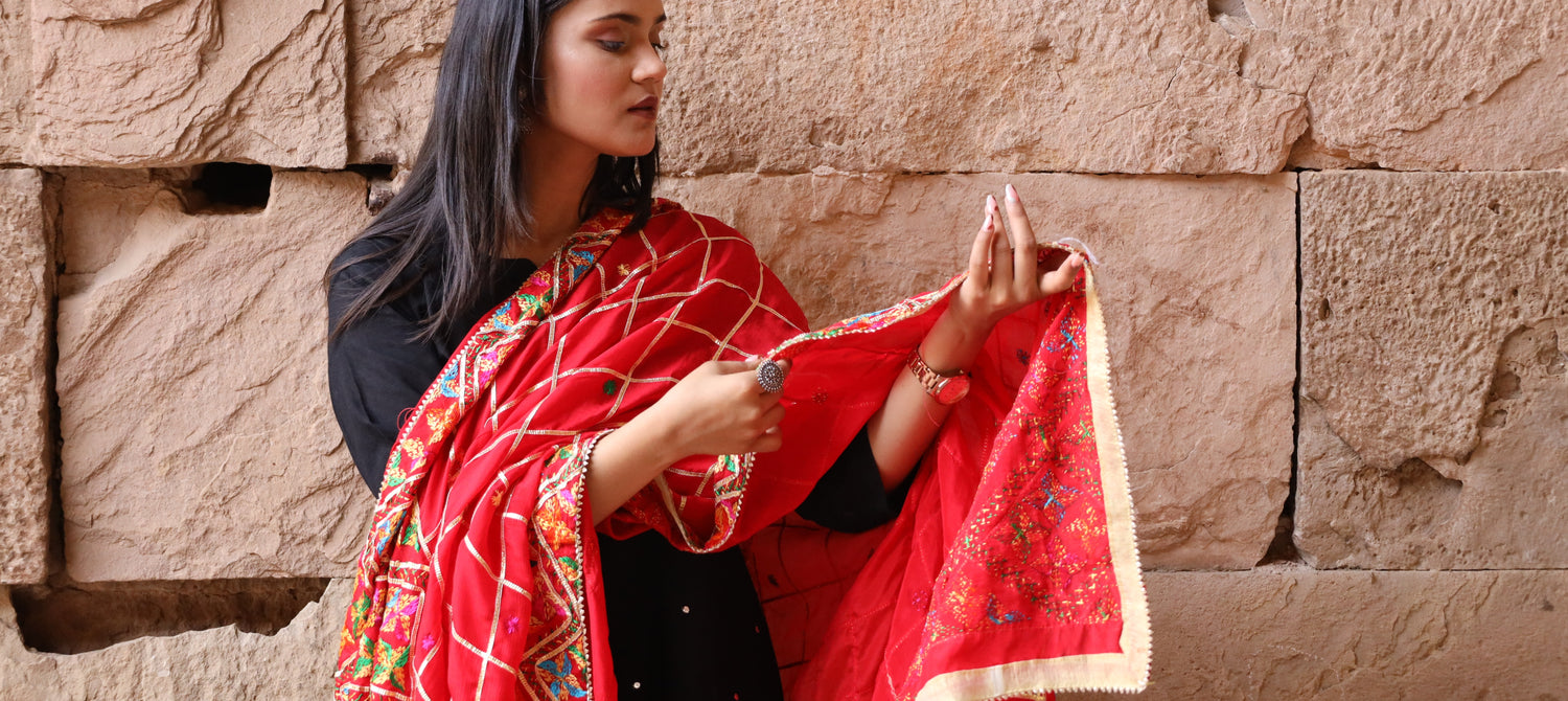 Handmade phulakri dupatta a popular choice for every generation