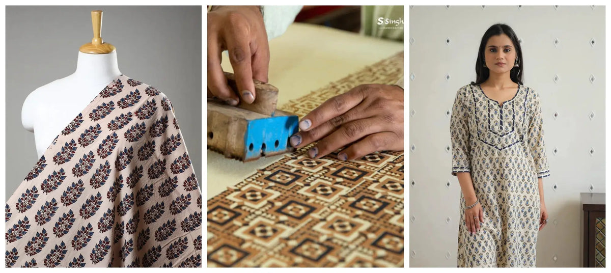 Ajrakh Block Print