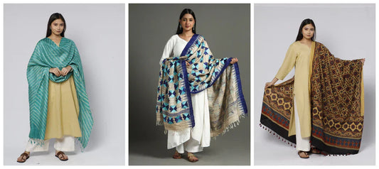 Dupatta delights: elevate your outfits with our handcrafted