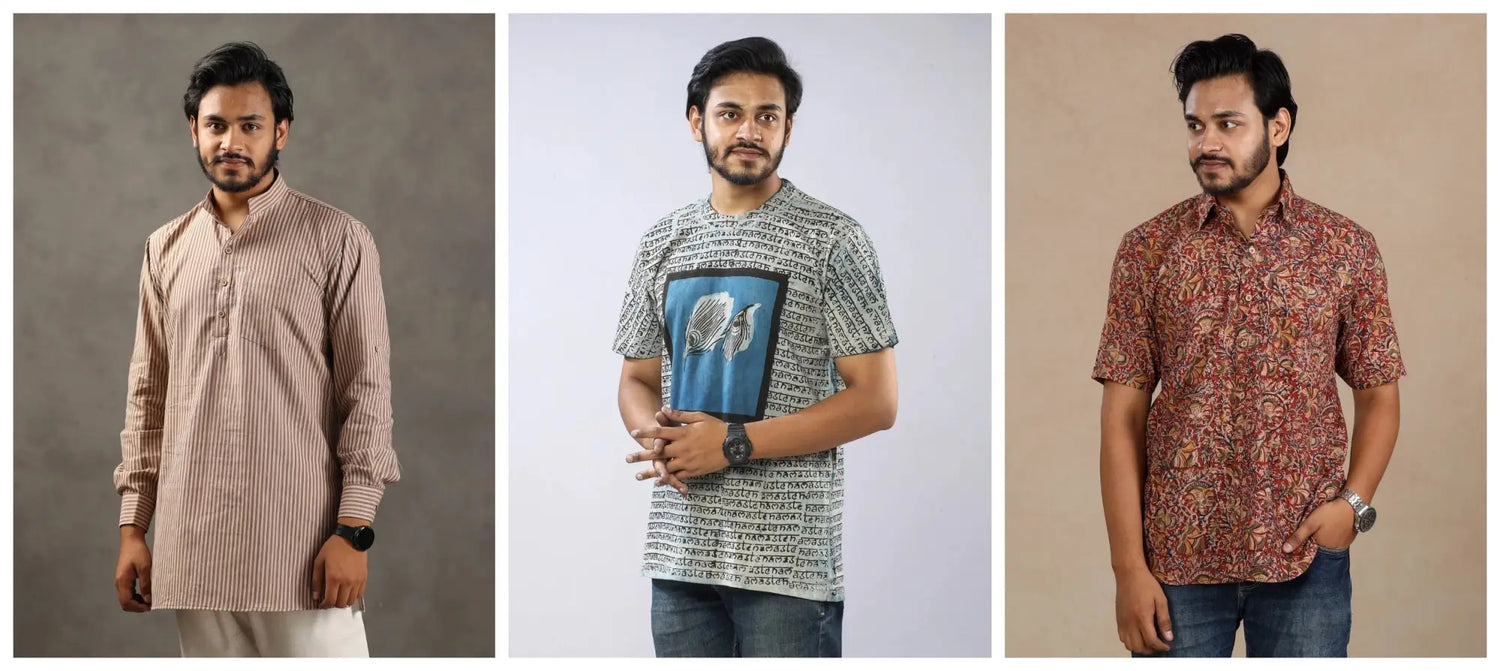 men's shirt, T-shirt, kurtas for father's day gifting
