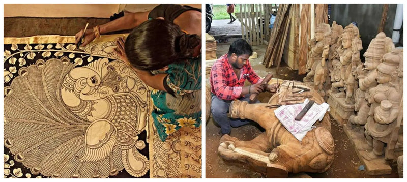Karuppur kalamkari paintings Kallakurichi wood carvings get geographical indication (GI) tags