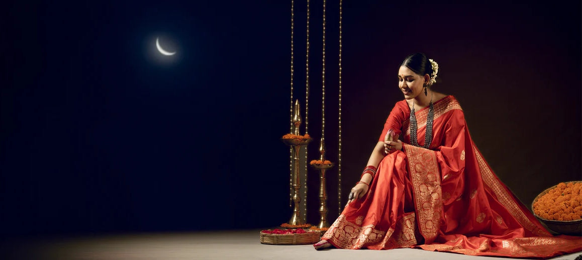 5 Outfits To Wear On Your First Karva-Chauth Instead Of Bridal Lehenga |  WeddingBazaar